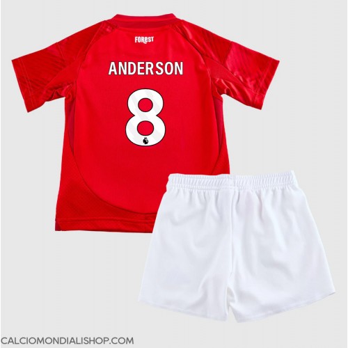 Maglie da calcio Nottingham Forest Elliot Anderson #8 Prima Maglia Bambino 2024-25 Manica Corta (+ Pantaloni corti)